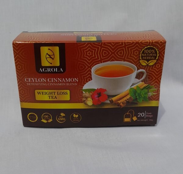 AGROLA Ceylon Cinnamon Detox & Weight Loss Tea - 20 Tea Bags