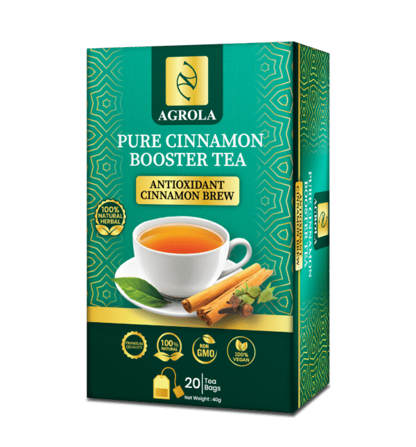 AGROLA Ceylon Cinnamon Antioxidant Booster Tea  20 Tea Bags  100% Pure Sri Lankan Cinnamon Herbal Tea