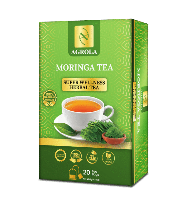 AGROLA Ceylon Moringa Super Wellness Herbal Tea  20 Tea Bags 100% Natural, Zero Sugar, Vegan & Gluten-Free